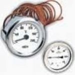 60MM Arkadan Balantl PanoTip PVC Kapl Sv Dolgulu Termometre